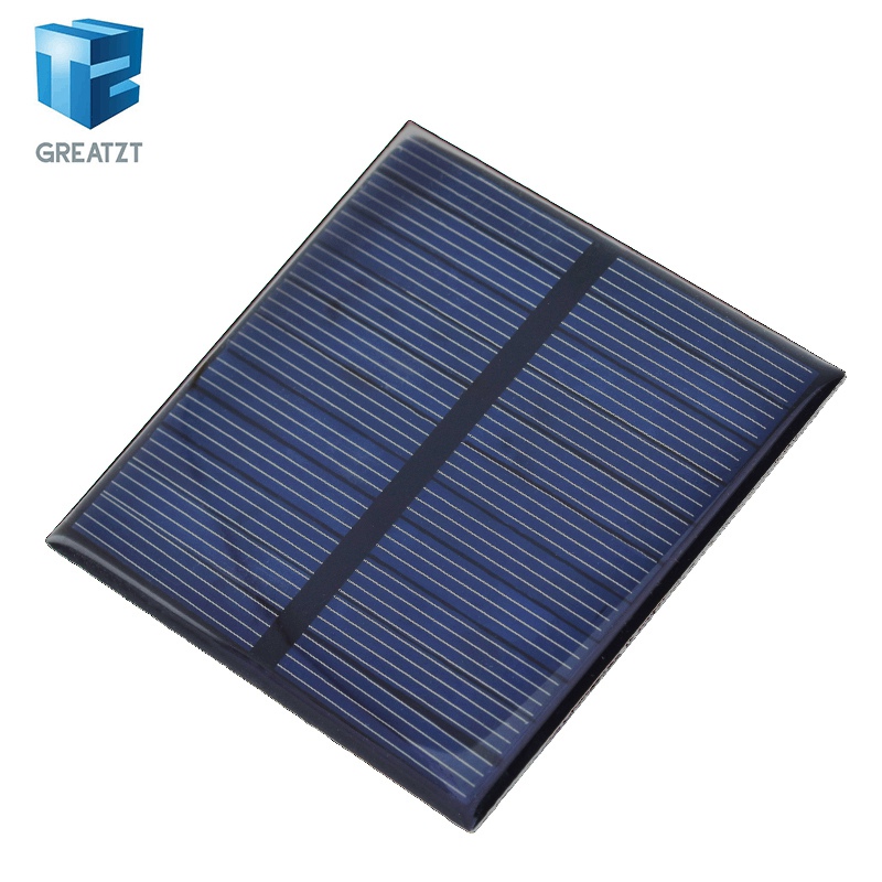 Solar Charger Panel Foldable - GREATZT 5.5V 110mA ソーラーパネル多結晶 70*70MM 0.55W