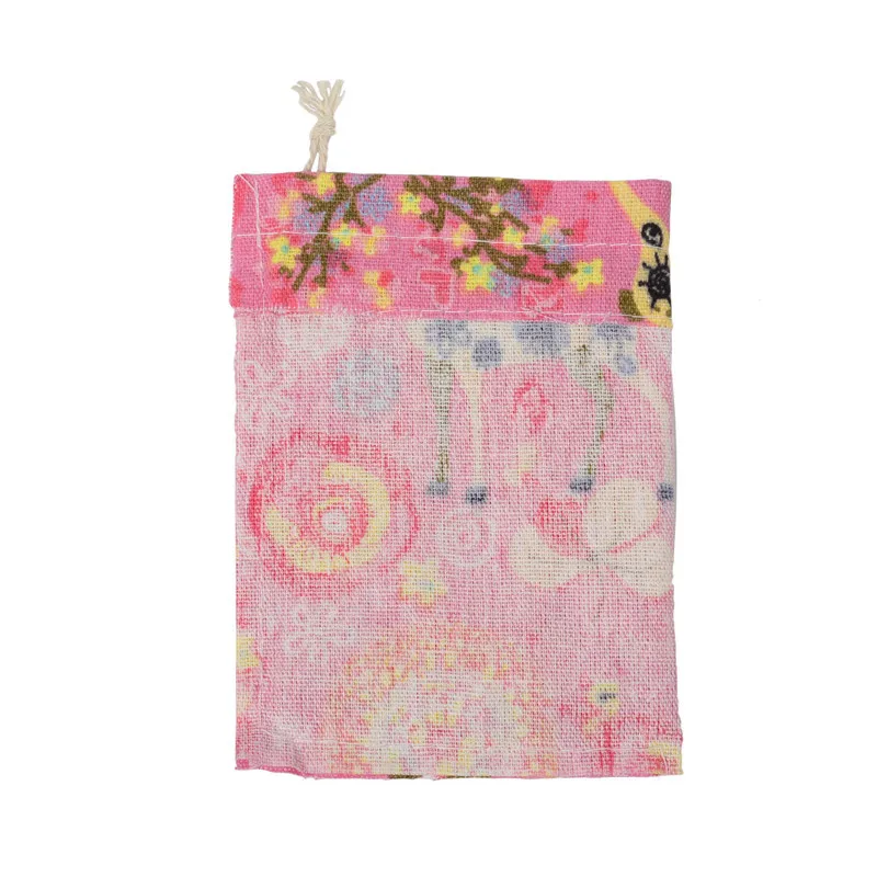 10ピース/ロットレッドローズ印刷綿リネンバッグ結婚式のキャ - Linen Bag Bulk のレビューと価格