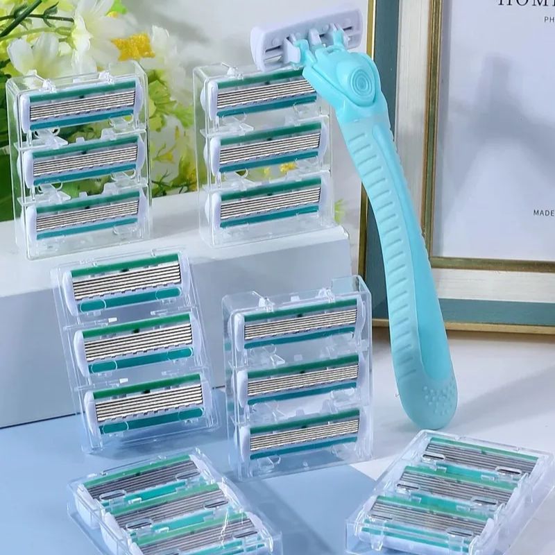 1 ハンドル + 18 枚刃/女性用手動安全かみそり 6 層 - Safety Razor Handle のレビューと価格