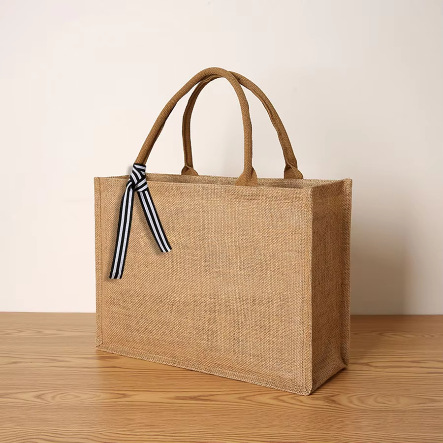 新しいリネン製トートバッグ 大容量トートバッグ 蝶ネクタイシ - Linen Bag Bulk のレビューと価格