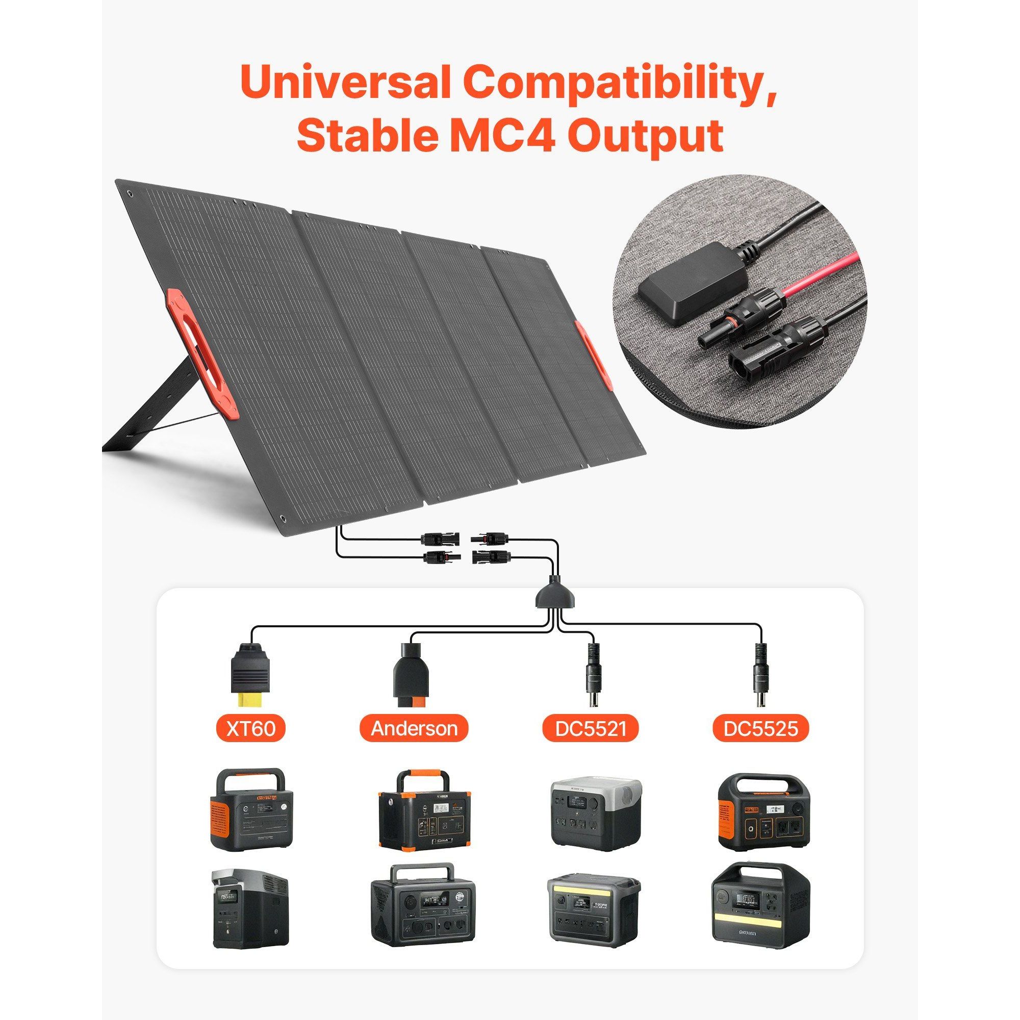 300W折りたたみ式単結晶ソーラーパネル、23%高効率充電器 - Solar Charger Panel Foldable のレビューと価格
