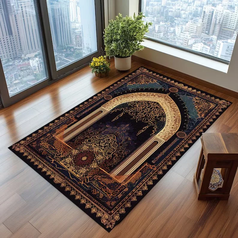 ヴィンテージアートデザイン、高級ラグ、ジャナマズ、イスラム様 - Sustainable Living Design のレビューと価格
