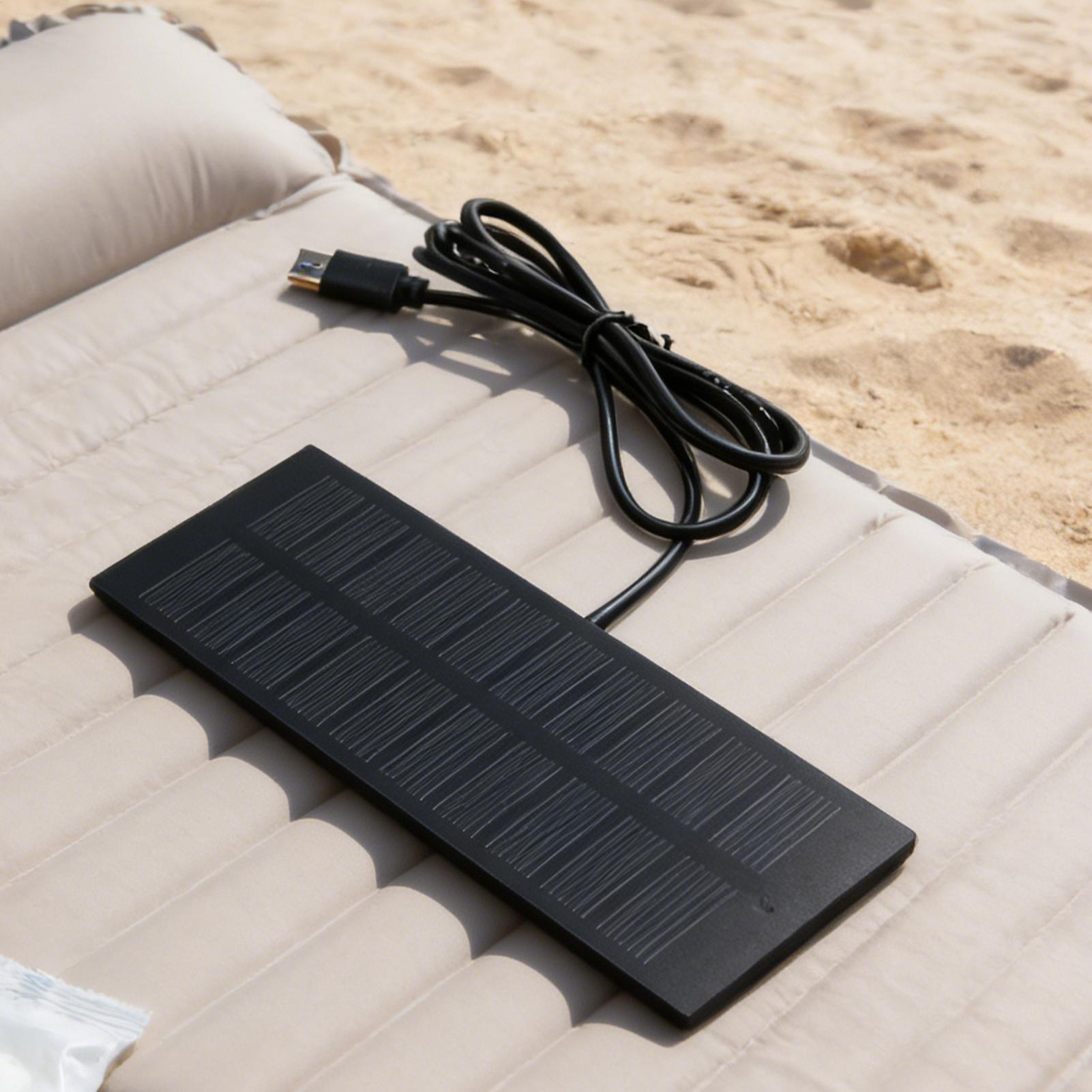 5W 5V ポータブルソーラーパネル USB ソーラーパネル - Solar Charger Panel Foldable のレビューと価格