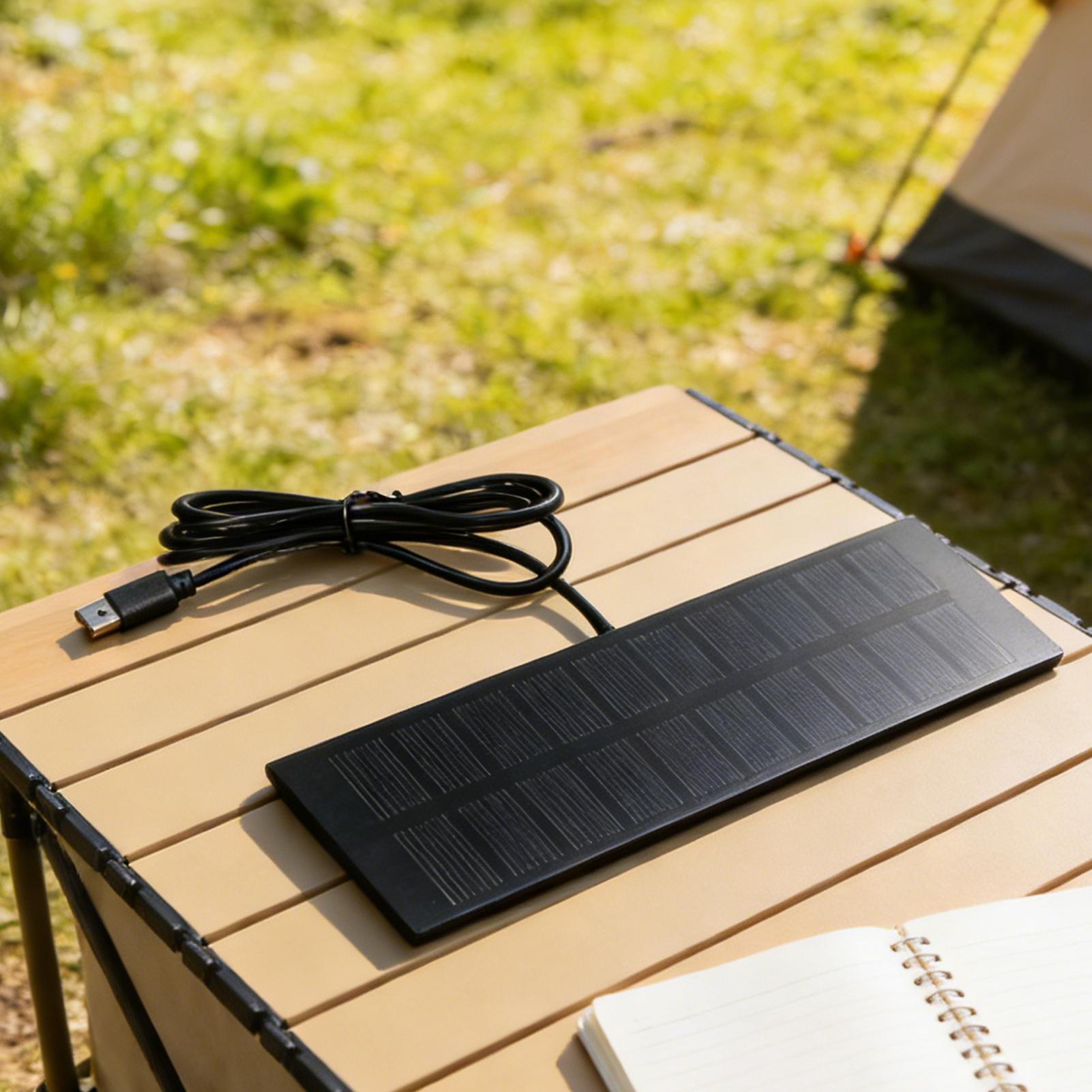 5W 5V ポータブルソーラーパネル USB ソーラーパネル - Solar Charger Panel Foldable のレビューと価格