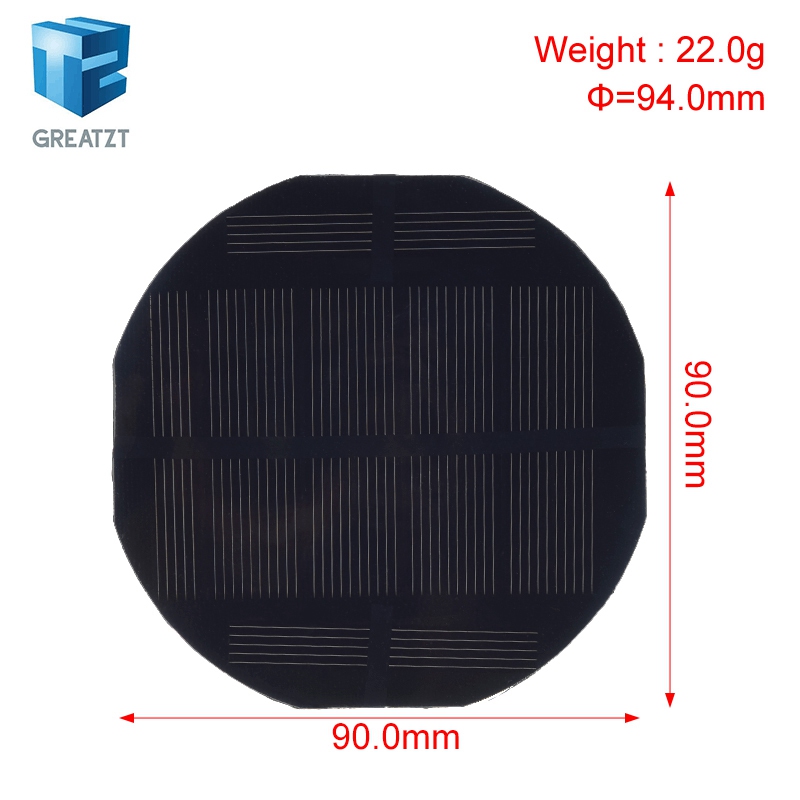 GREATZT 5.5V 180mA ソーラーパネル多結晶  - Solar Charger Panel Foldable のレビューと価格