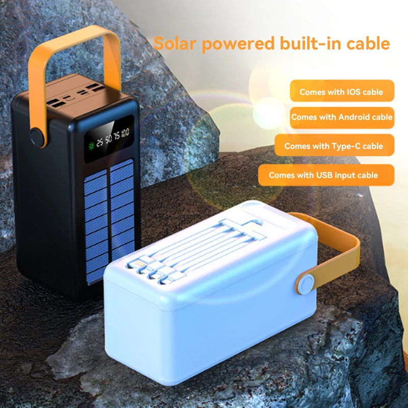 100000mAh パワーバンク ポータブル充電器 ソーラー - Solar Charger Panel Foldable のレビューと価格