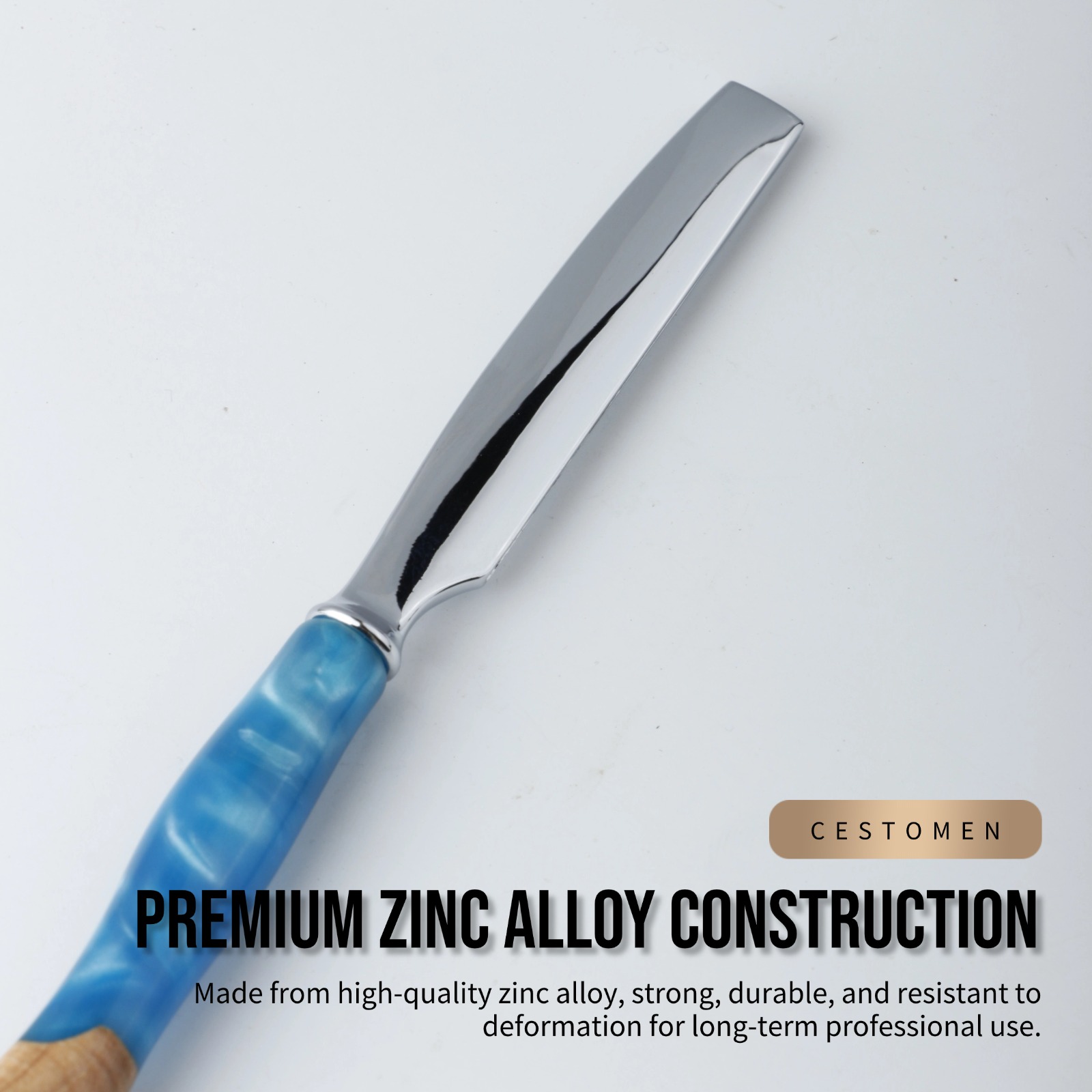 1個入り プロ仕様 樹脂製木製ハンドル 理髪師用 ストレート - Safety Razor Handle のレビューと価格