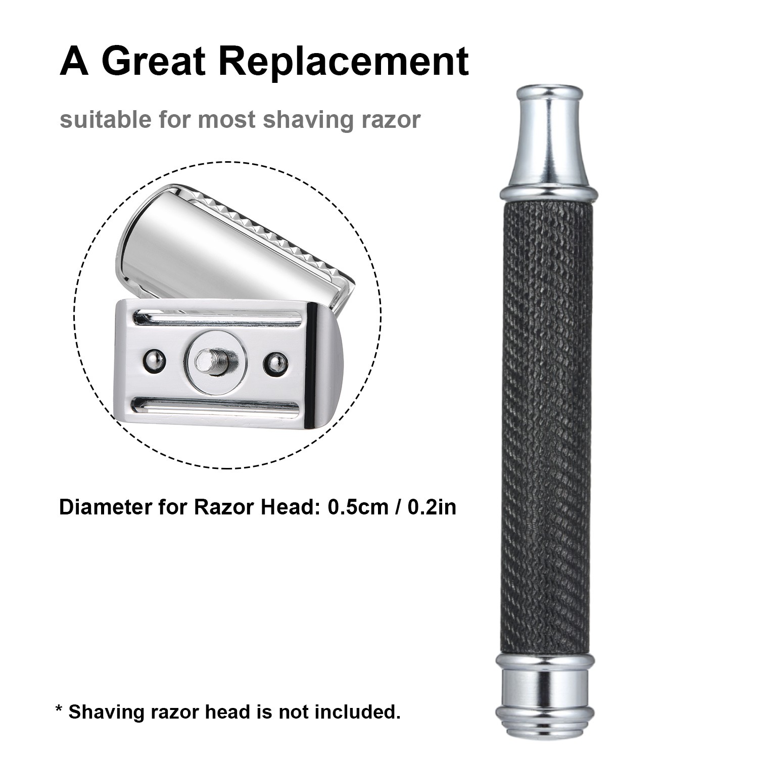 ステンレス鋼シェービングハンドルダブルエッジシェービングカミ - Safety Razor Handle のレビューと価格